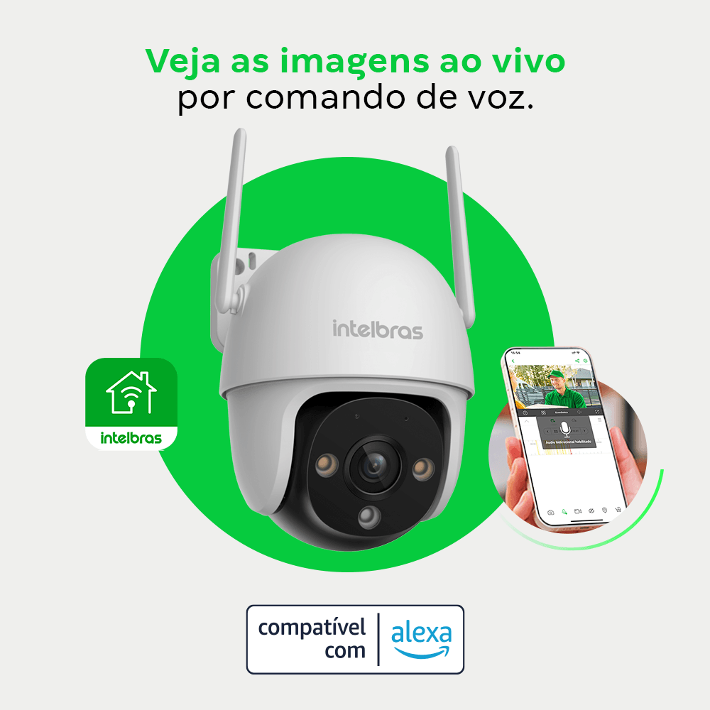 Câmera Wi-Fi Externa Intelbras iM7 S Full Color